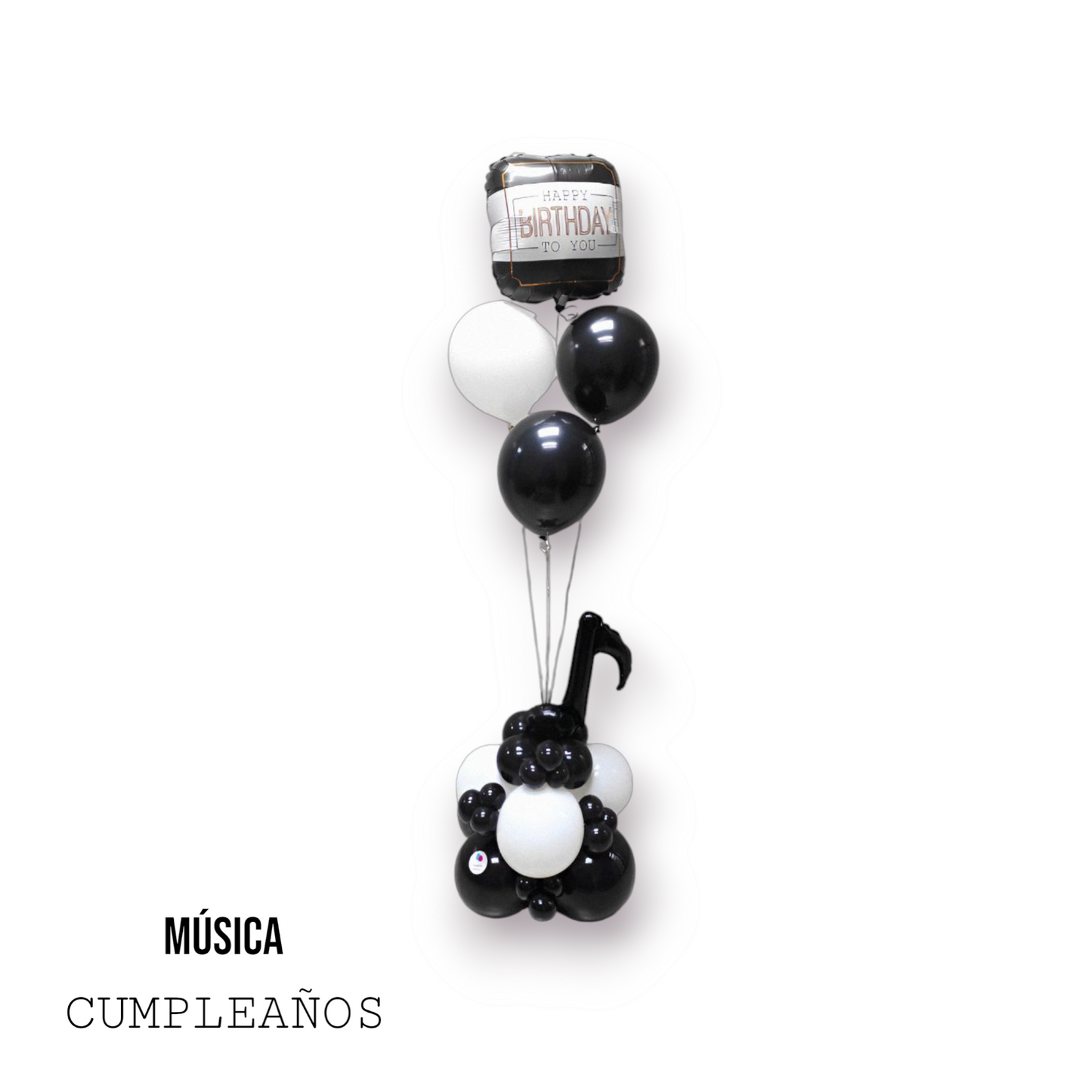 Bouquet para cumpleaños notas musicales