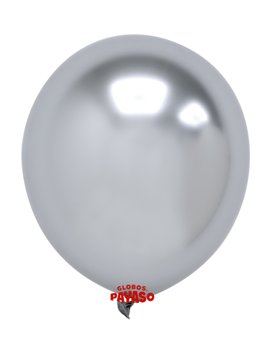 Globo Pequeño R5" Platinum Plata