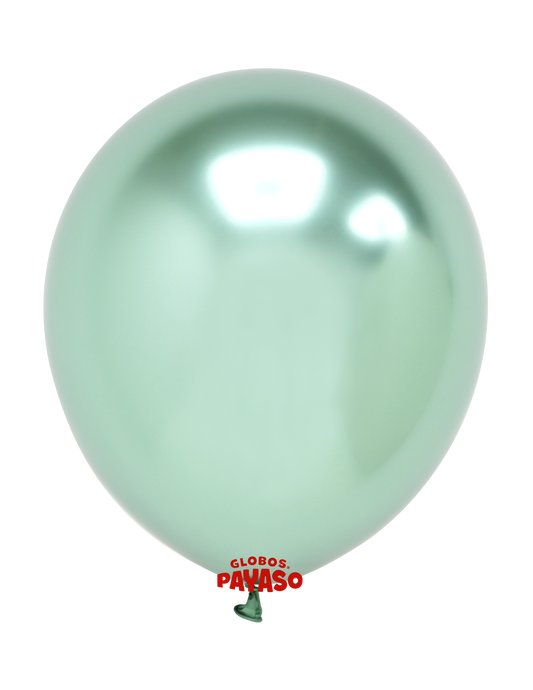 Globo Pequeño R5" Platinum Verde