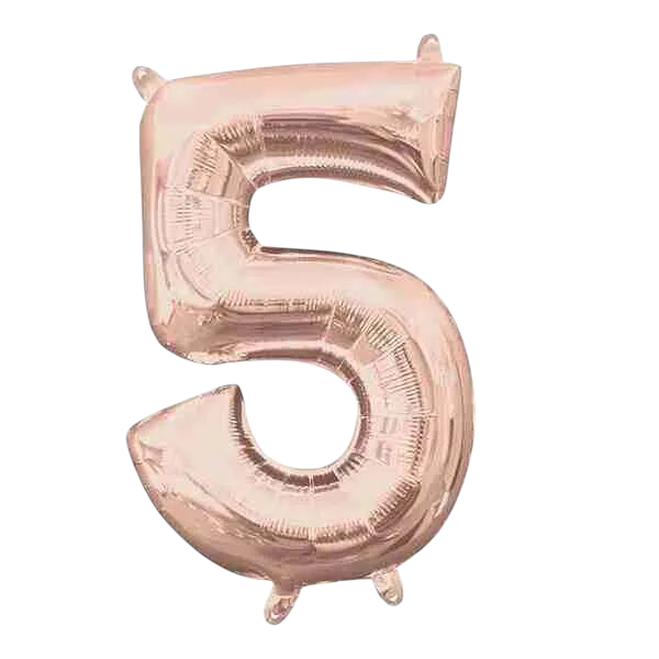 Globo Foil #5 32" Rose Gold