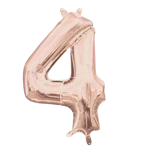 Globo Foil #4 32" Rose Gold