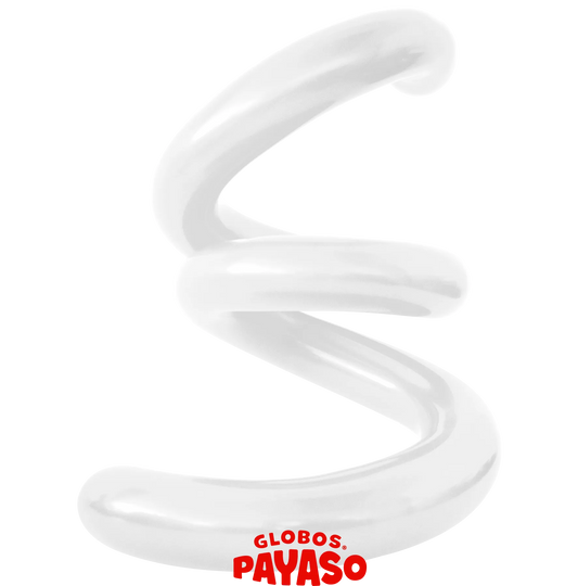 Globo Twister 270 Blanco Pastel